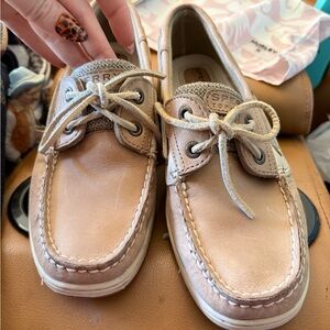 Sperry Beige Boat Shoes
